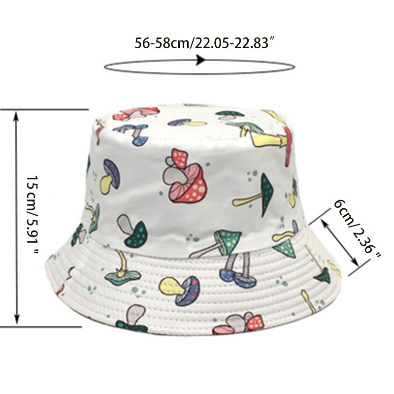 2XPC Ležerna slatka šešir s gljivama Ribarski šešir Pamučni šešir s kantom Umivaonik Šešir za šetanje pasa