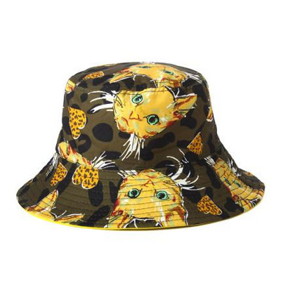 2020. Novi dvostrani ribarski šešir Hip Hop Graffiti Modni šešir Žene Muškarci Korejski Cool Ravni šešir Gorro