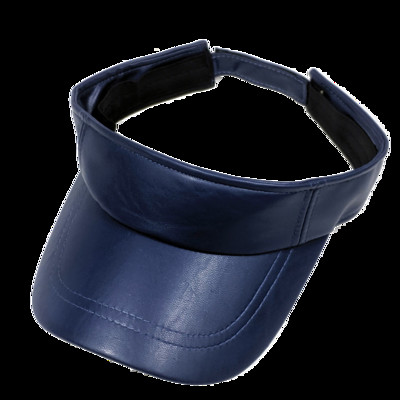 Sima napellenző sapkák nyárira Pu bőr női napellenző sapka golf futás túrázás sárga kék fekete piros Lt.barna