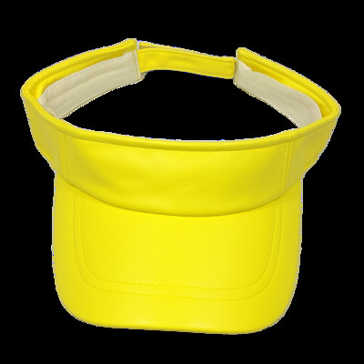 Sima napellenző sapkák nyárira Pu bőr női napellenző sapka golf futás túrázás sárga kék fekete piros Lt.barna