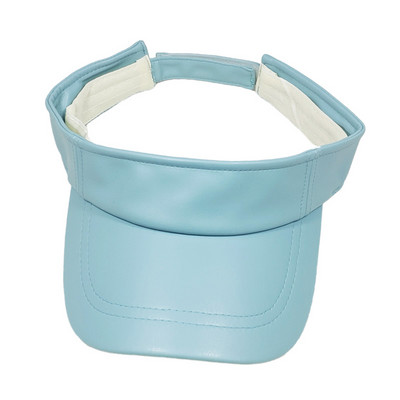 Sima napellenző sapkák nyárira Pu bőr női napellenző sapka golf futás túrázás sárga kék fekete piros Lt.barna