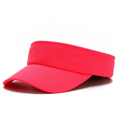 Obični neonski žuti ženski vizir za sunce Ženski golf teniski vizir za trčanje Svijetle boje Ružičasto narančasti Podesivi Jedna veličina