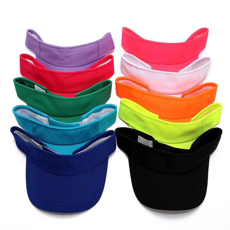 Obični neonski žuti ženski vizir za sunce Ženski golf teniski vizir za trčanje Svijetle boje Ružičasto narančasti Podesivi Jedna veličina