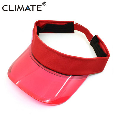KLIMA Hladan vizir za sunce Prozirni modni prozirni plastični vizir Ljetna kapa Šešir za sunce Zračni šešir za sunce Kape za slobodno vrijeme Kasketa za plažu