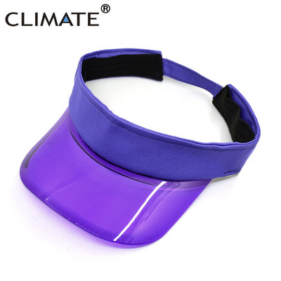 KLIMA Hladan vizir za sunce Prozirni modni prozirni plastični vizir Ljetna kapa Šešir za sunce Zračni šešir za sunce Kape za slobodno vrijeme Kasketa za plažu