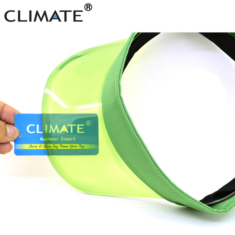 KLIMA Hladan vizir za sunce Prozirni modni prozirni plastični vizir Ljetna kapa Šešir za sunce Zračni šešir za sunce Kape za slobodno vrijeme Kasketa za plažu