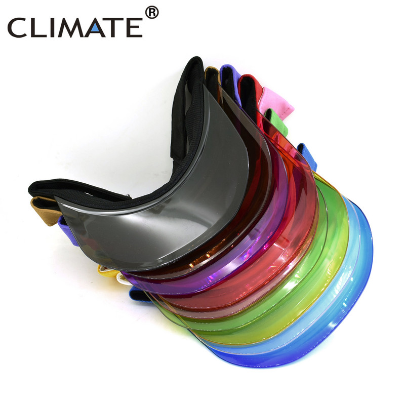 KLIMA Hladan vizir za sunce Prozirni modni prozirni plastični vizir Ljetna kapa Šešir za sunce Zračni šešir za sunce Kape za slobodno vrijeme Kasketa za plažu