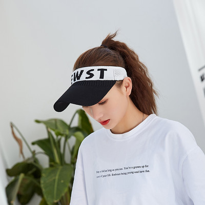 2019 m. naujausi karšti moteriški sportiniai spausdinti reguliuojami kepuraitės sportiniai saulės vasarą kvėpuojantys tinkliniai lauko skrybėlių skydeliai