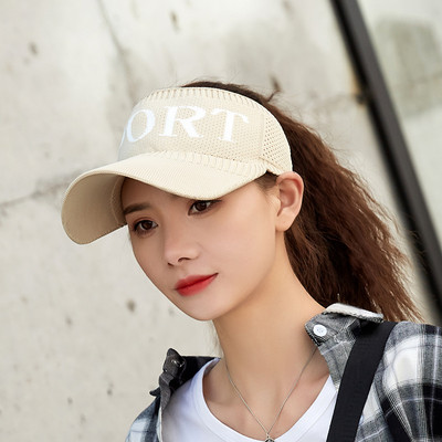 2019 m. naujausi karšti moteriški sportiniai spausdinti reguliuojami kepuraitės sportiniai saulės vasarą kvėpuojantys tinkliniai lauko skrybėlių skydeliai