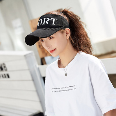 2019 m. naujausi karšti moteriški sportiniai spausdinti reguliuojami kepuraitės sportiniai saulės vasarą kvėpuojantys tinkliniai lauko skrybėlių skydeliai