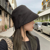 Jesenski šešir od antilopa, ženska modna panama kapa s ravnim vrhom, jednobojna, ribarska kapa s nepravilnim obodom, šešir za sunčanje za putovanja na otvorenom