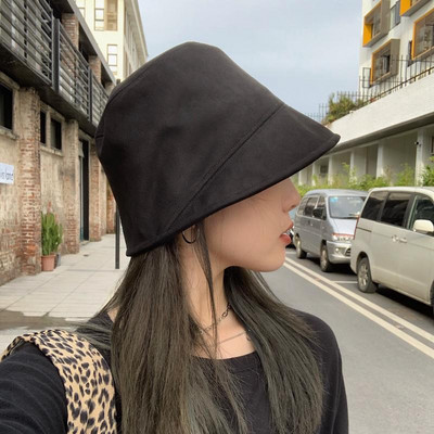 Jesenski šešir od antilopa, ženska modna panama kapa s ravnim vrhom, jednobojna, ribarska kapa s nepravilnim obodom, šešir za sunčanje za putovanja na otvorenom