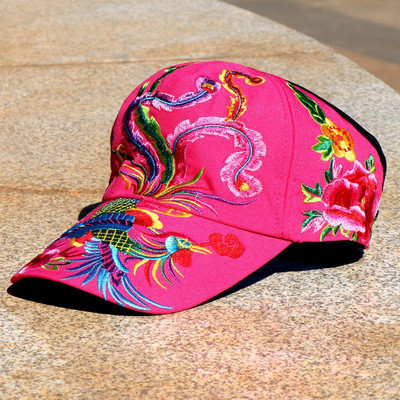 Rózsa baseballsapka nőknek hímzés Virág anya sapka The Rapper Cotton Női sapka kültéri sport férfi Snapback kalapcsont