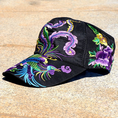 Rózsa baseballsapka nőknek hímzés Virág anya sapka The Rapper Cotton Női sapka kültéri sport férfi Snapback kalapcsont