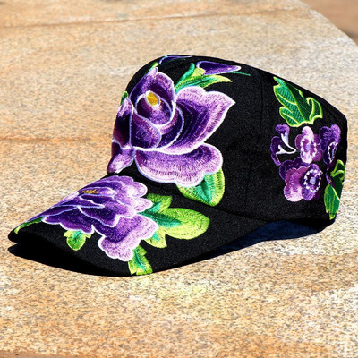 Rózsa baseballsapka nőknek hímzés Virág anya sapka The Rapper Cotton Női sapka kültéri sport férfi Snapback kalapcsont