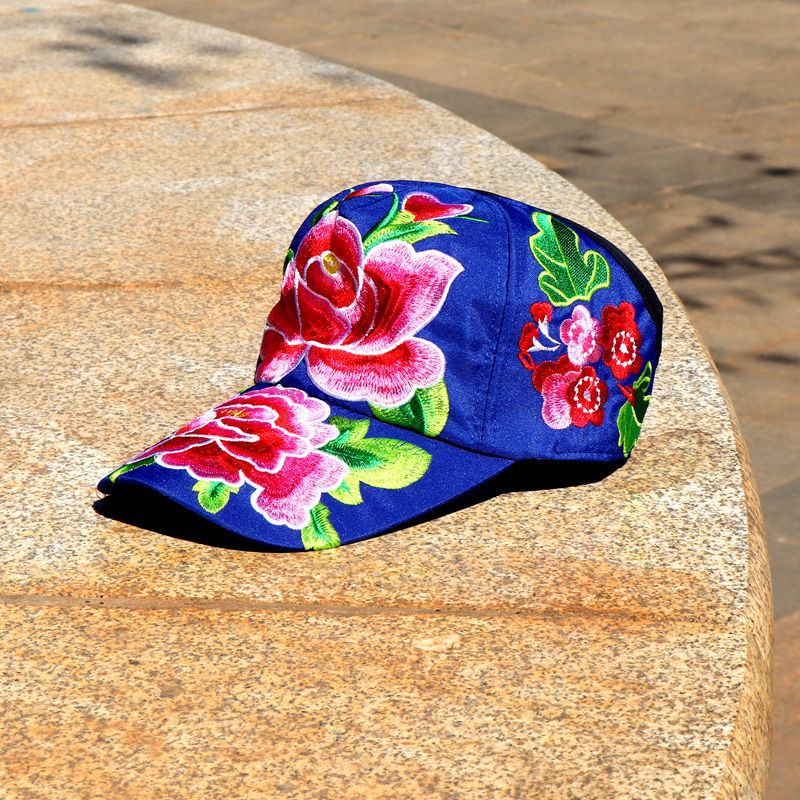 Rózsa baseballsapka nőknek hímzés Virág anya sapka The Rapper Cotton Női sapka kültéri sport férfi Snapback kalapcsont