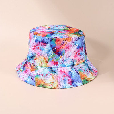 Pălărie cu găleată de vară Pălării de pescar de plajă pentru femei, reversibilă, cu două părți, protecție solară în aer liber, șapcă Panama, pentru pescuit la soare.