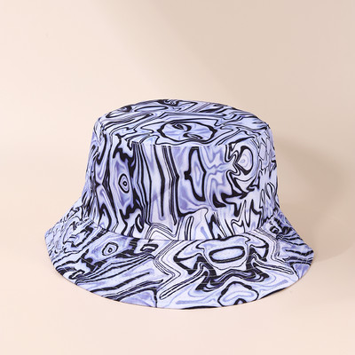 Pălărie cu găleată de vară Pălării de pescar de plajă pentru femei, reversibilă, cu două părți, protecție solară în aer liber, șapcă Panama, pentru pescuit la soare.