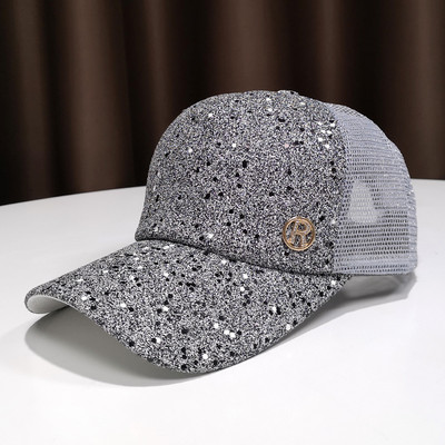 Ženske kape sa šljokicama Muške ljetne tanke mrežaste prozračne bejzbolske kape za vanjsku uličnu modu Tide Brand Šeširi za sunčanje