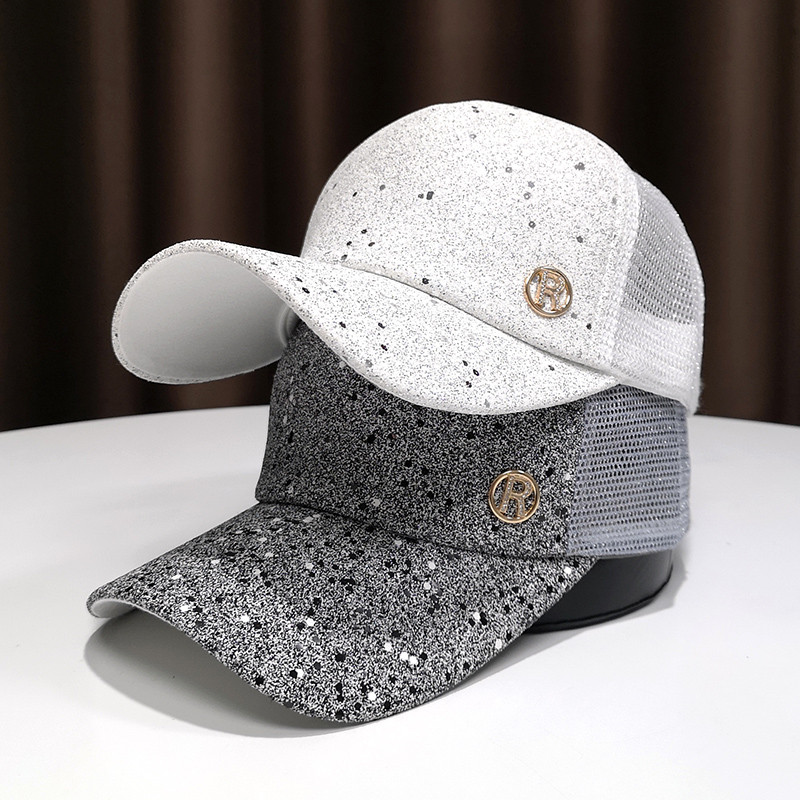 Ženske kape sa šljokicama Muške ljetne tanke mrežaste prozračne bejzbolske kape za vanjsku uličnu modu Tide Brand Šeširi za sunčanje