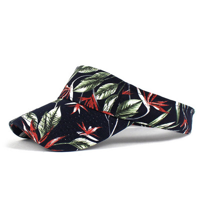 Letné klobúky s kvetinovou potlačou a šiltom, jar/leto, dámske, vonkajšie, s ochranou proti slnku, prázdne, s vrchným šiltom pre dievčatá a ženy