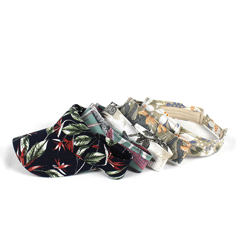 Letné klobúky s kvetinovou potlačou a šiltom, jar/leto, dámske, vonkajšie, s ochranou proti slnku, prázdne, s vrchným šiltom pre dievčatá a ženy