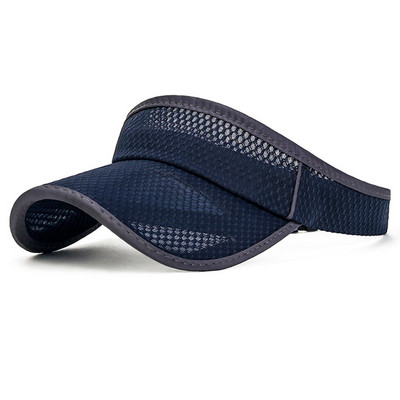 Nyári sport napvédő sapkák Női sapka Férfi sapka Állítható napellenző UV védelem Üres felső Tenisz Futó napvédő hálós karima