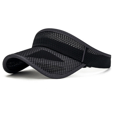 Nyári sport napvédő sapkák Női sapka Férfi sapka Állítható napellenző UV védelem Üres felső Tenisz Futó napvédő hálós karima
