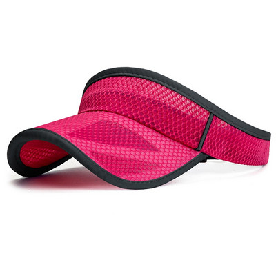 Nyári sport napvédő sapkák Női sapka Férfi sapka Állítható napellenző UV védelem Üres felső Tenisz Futó napvédő hálós karima