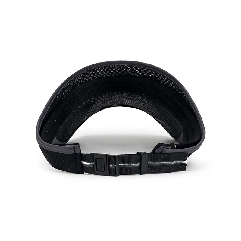 Nyári sport napvédő sapkák Női sapka Férfi sapka Állítható napellenző UV védelem Üres felső Tenisz Futó napvédő hálós karima