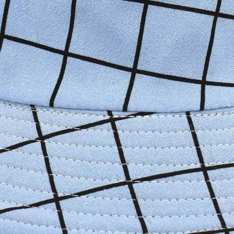 Kapa za sunčanje Muški karirani ribarski šešir s printom Ženski pamučni prozračni proljetni šeširi za žene