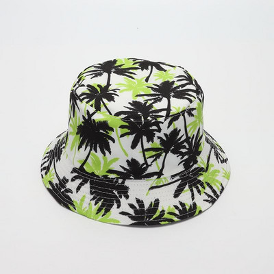 COKK Pălărie de găleată Femei Bărbați Pălărie de vară Pălărie de soare cu imprimeu de desene animate Pălărie de soare Panama Pescar Căciulă în aer liber Pălărie de plajă