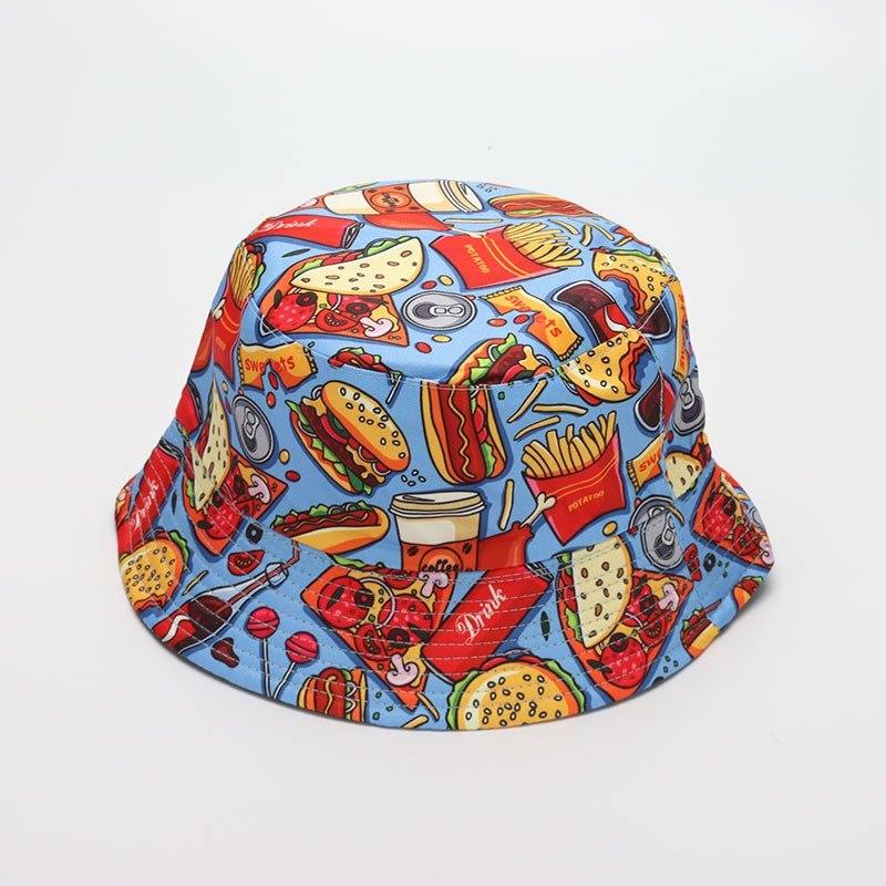 COKK Pălărie de găleată Femei Bărbați Pălărie de vară Pălărie de soare cu imprimeu de desene animate Pălărie de soare Panama Pescar Căciulă în aer liber Pălărie de plajă