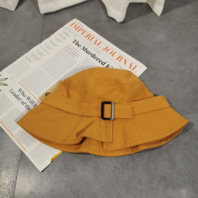 Pălărie neregulată cu cataramă dreptunghiulară nouă de vară 2023 Pălărie de soare pentru femeie în stil japonez Pălărie de bazin rezistentă la soare, care se potrivește cu totul