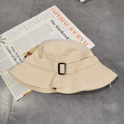 Pălărie neregulată cu cataramă dreptunghiulară nouă de vară 2023 Pălărie de soare pentru femeie în stil japonez Pălărie de bazin rezistentă la soare, care se potrivește cu totul