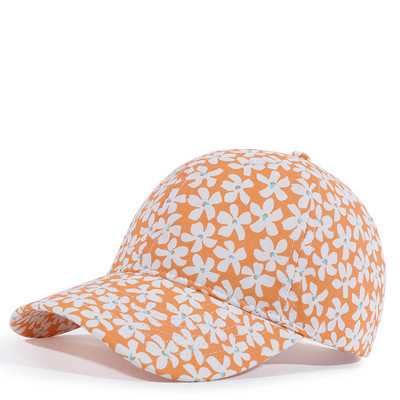Șapcă imprimată de primăvară și vară Trend în modă șapcă de baseball cu flori Alpinism în aer liber Umbrire de soare Pălărie ușoară respirabilă