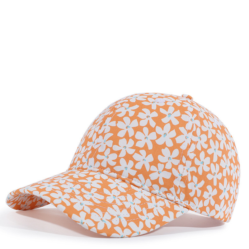 Șapcă imprimată de primăvară și vară Trend în modă șapcă de baseball cu flori Alpinism în aer liber Umbrire de soare Pălărie ușoară respirabilă