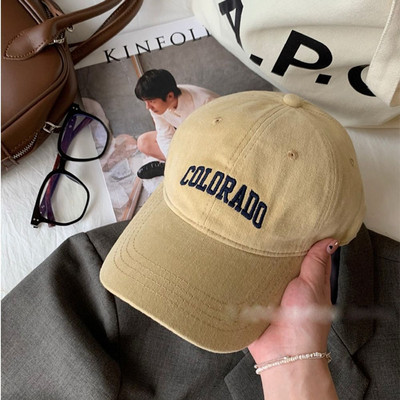 Bărbați și femei, șapcă de baseball cu broderie cu litere, ocazional, sport, sport, în aer liber, pălărie simplă cu viziere