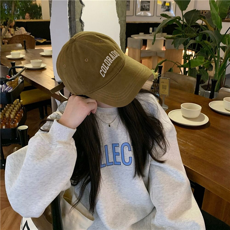 Bărbați și femei, șapcă de baseball cu broderie cu litere, ocazional, sport, sport, în aer liber, pălărie simplă cu viziere