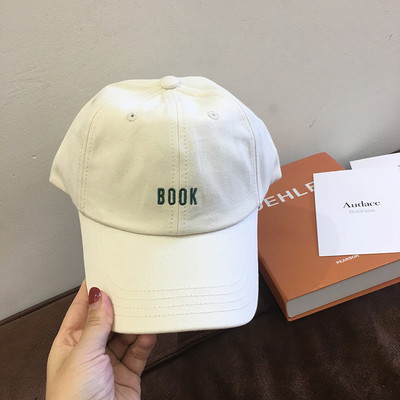 Šešir Novi vez Slovo KNJIGA Kapa Zeleno bijela korejska bejzbolska kapa za ležernu upotrebu na otvorenom Žene
