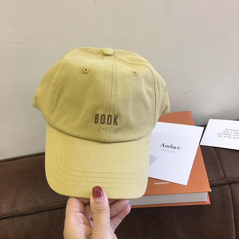 Šešir Novi vez Slovo KNJIGA Kapa Zeleno bijela korejska bejzbolska kapa za ležernu upotrebu na otvorenom Žene