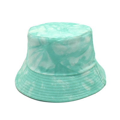 Bucket 2021 tavaszi nyár nyakkendő festék sapkák női divat hip-hop vödör sapka Színes napkalap sapka Tartozékok horgászsapkák