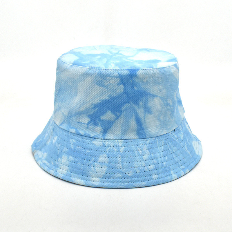 Bucket 2021 tavaszi nyár nyakkendő festék sapkák női divat hip-hop vödör sapka Színes napkalap sapka Tartozékok horgászsapkák