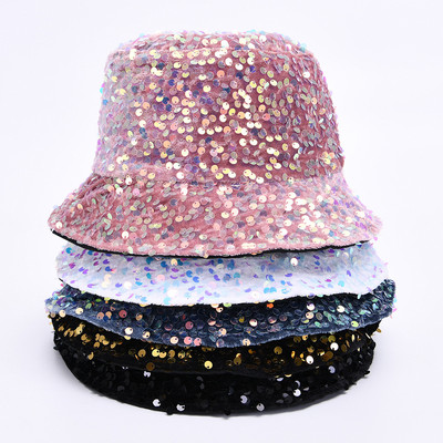 Cepure sievietēm Bling Bling Brim Summer Beach Sun Protection Cap Holiday Party aksesuārs