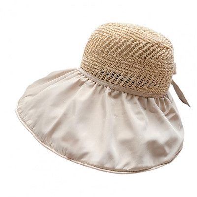 Moteriška žvejų skrybėlė su dideliu apvadu, sulankstomas šilumą izoliuojantis sluoksnis