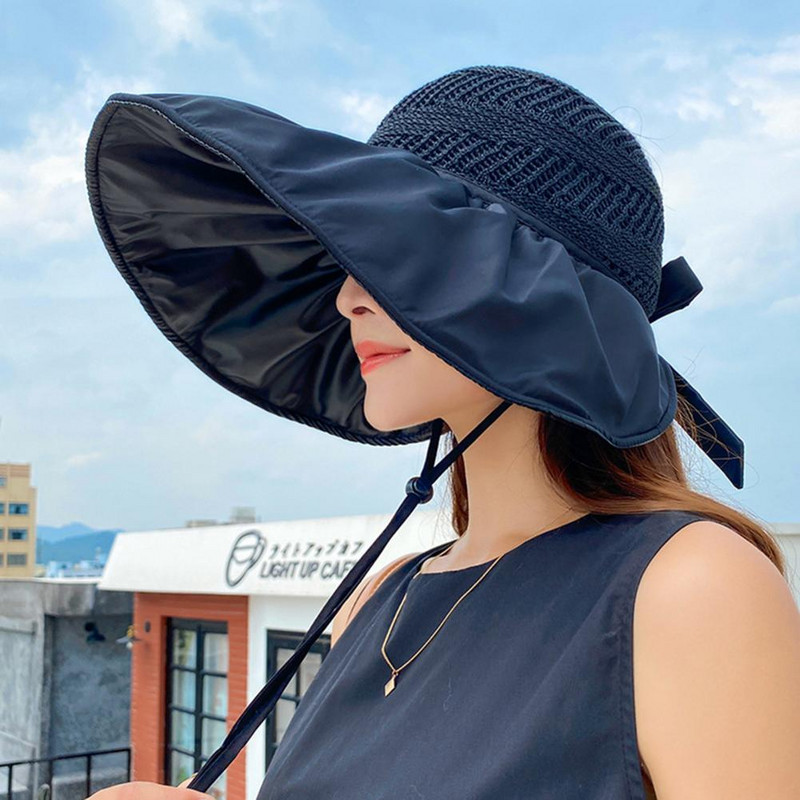 Moteriška žvejų skrybėlė su dideliu apvadu, sulankstomas šilumą izoliuojantis sluoksnis