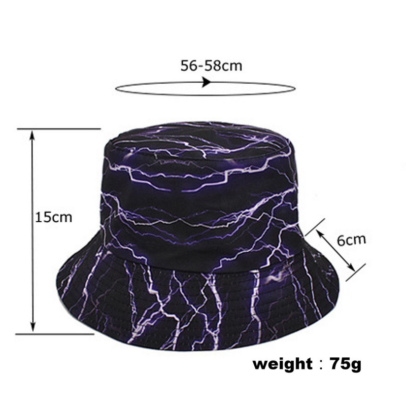 „Chum“ skrybėlė su kibiru Moterims vasaros mados paplūdimio spausdinimas Reguliuojamas plaunamas medvilninis kepurė nuo saulės Kepurė nuo saulės lauke „Žuvies kepurė“