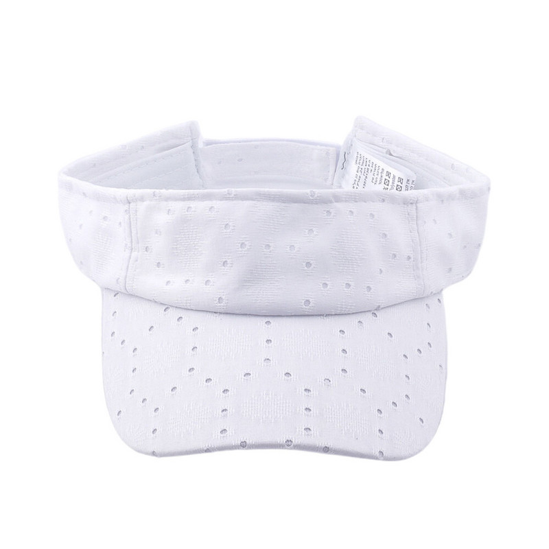 Summer Ladies Dots Gėlėti balti skydeliai nuo saulės Beach Trip Kasdienis moteriškas skydelio dangtelis su skylute