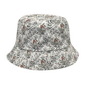 Pălărie de găleată roșie cu o singură față imprimată cu model Pălărie de pescar Pălărie de pescuit pentru petrecere a timpului liber Pălărie de protecție solară Mini geantă