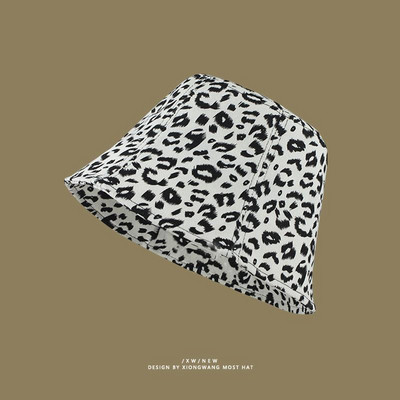 Pălării de găleată Femei Design cu imprimeu leopard Harajuku Elegant Protecție solară Timp liber All-metch Femei Vară Retro Simplu În aer liber